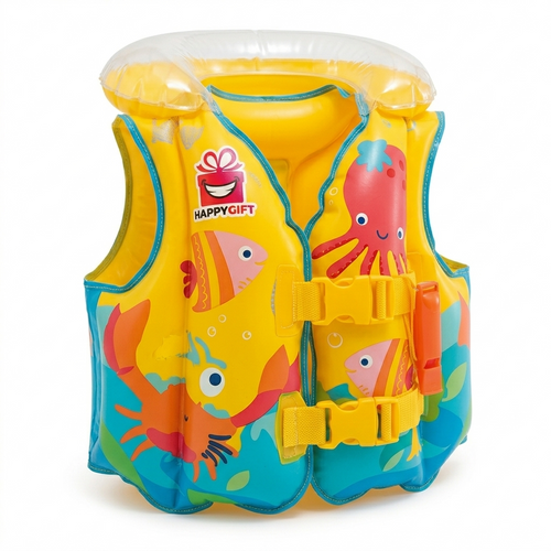 Intex Wet Set Collection Tropical Fish Swim Vest – Inflatable Safety Jacket for Toddlers