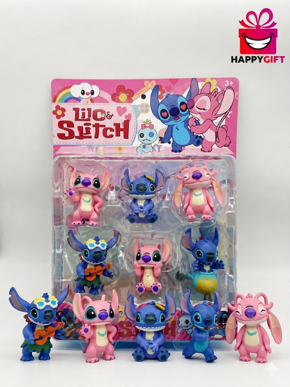 Stitch & Friends Premium Mini Figure Set, 6-Piece Magical Toy Playset