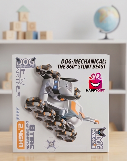 DOG-MECHANICAL: The 360° Stunt Beast – 8-Tire Deforming RC Robot Dog