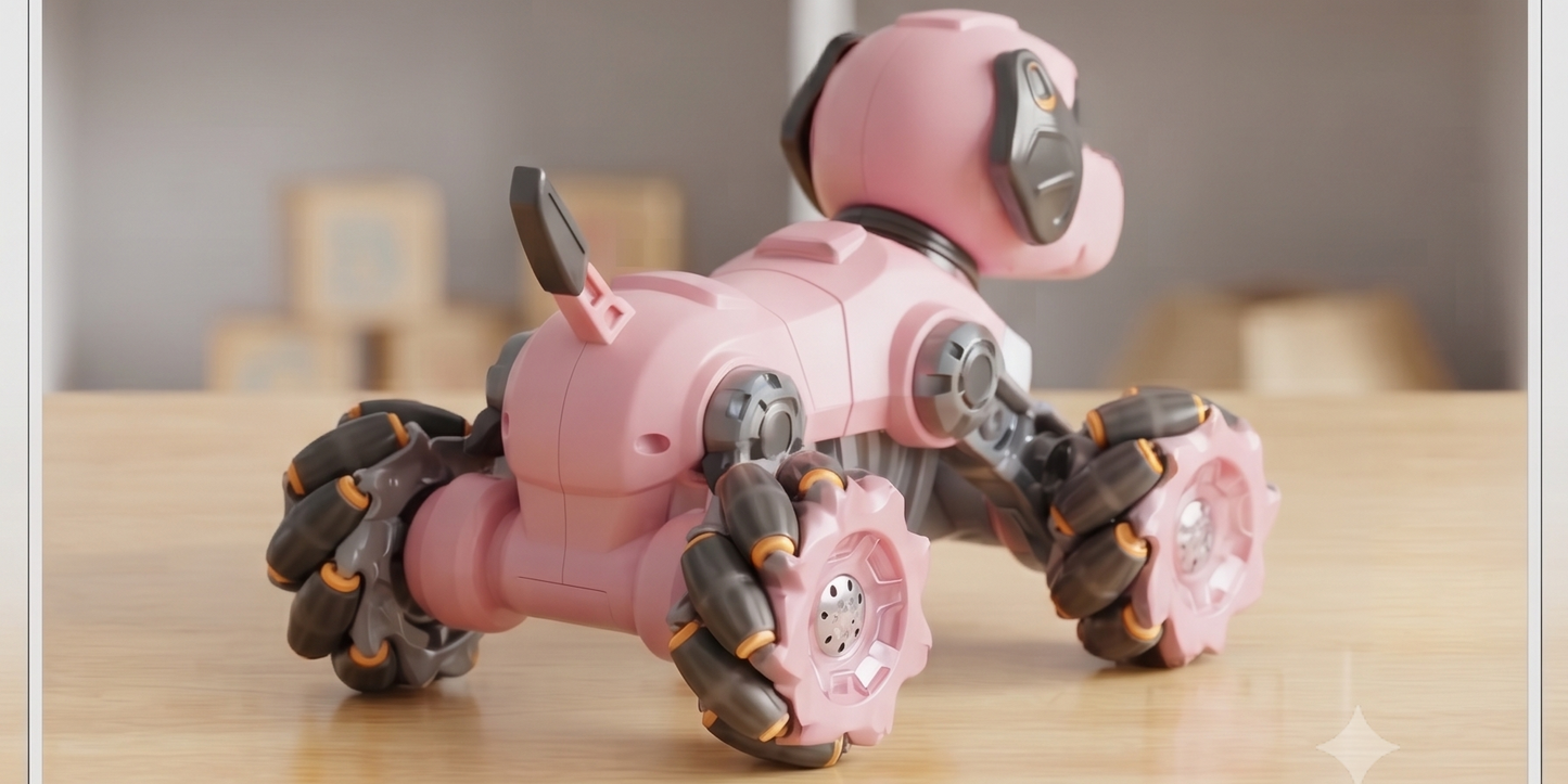 DOG-MECHANICAL: The 360° Stunt Beast – 8-Tire Deforming RC Robot Dog