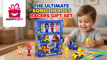 Sonic Heroes Deluxe Figure & Racer Set – 8-Piece Ultimate Collection