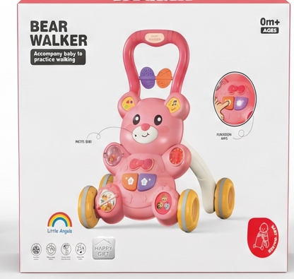 Baby Musical Bear Walker & Activity Center — 0M+ First Steps Companion Toy