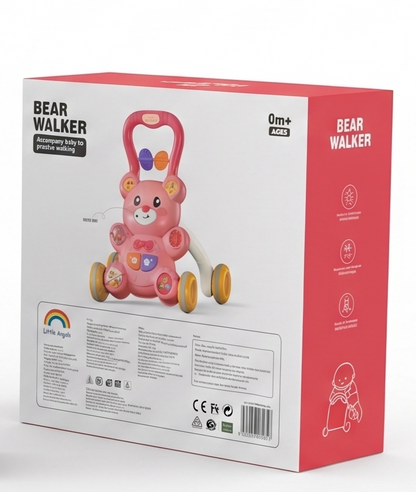 Baby Musical Bear Walker & Activity Center — 0M+ First Steps Companion Toy