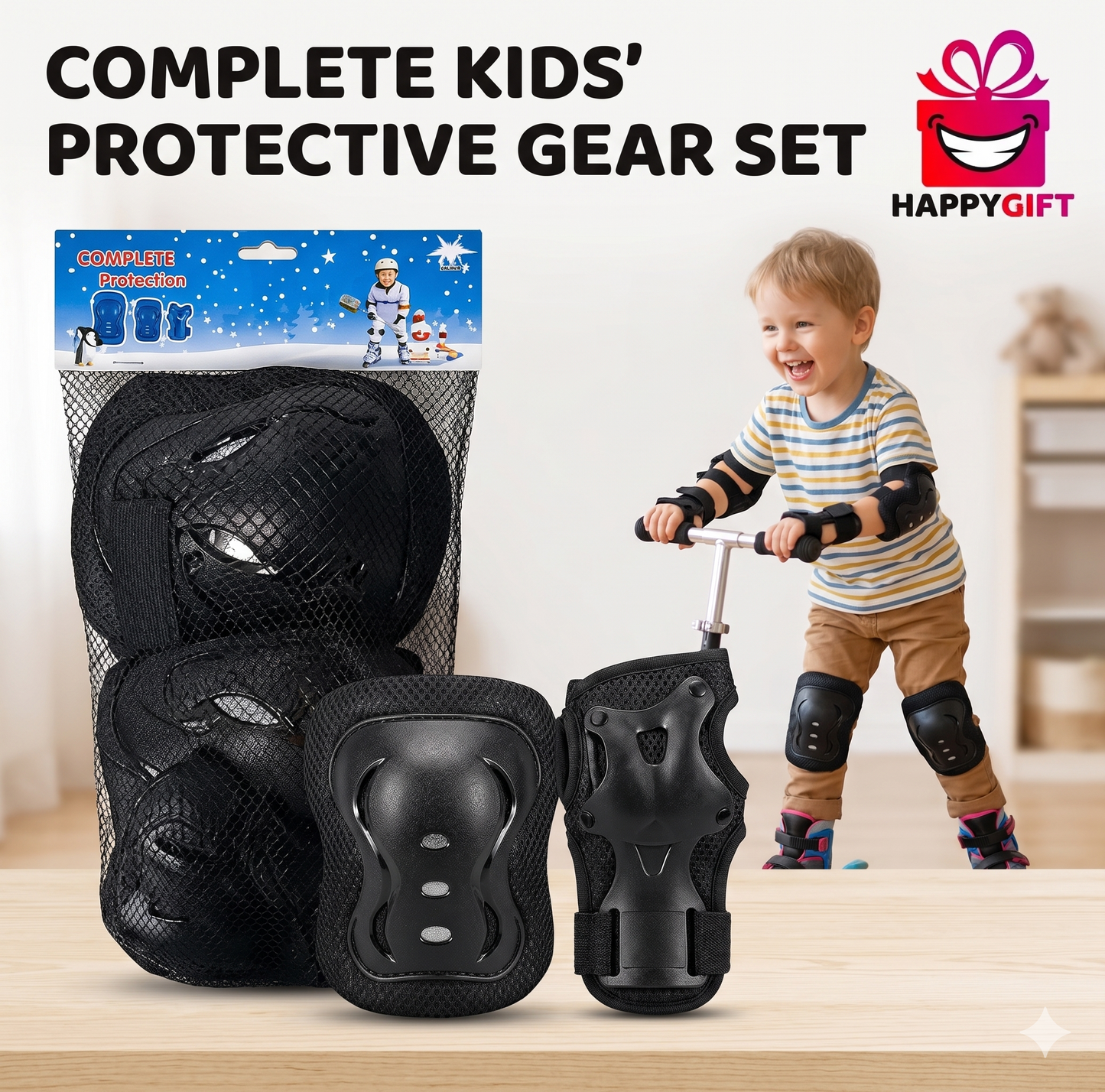 Junior Safety Combo: Knee, Elbow, & Wrist Pads