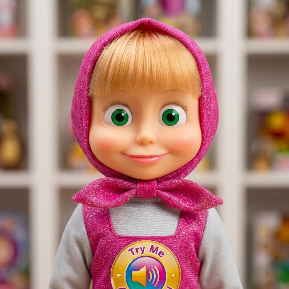 Masha and the Bear Musical Toy Doll – Interactive Singing Masha Play Set