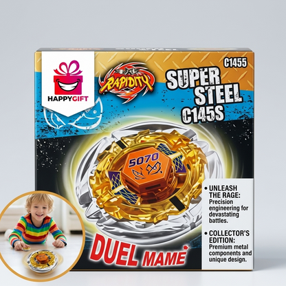 Super Steel Battling Top – High-Performance Metal Fusion Evolution Gyro Toy with Spin Track & Performance Tip for Kids
