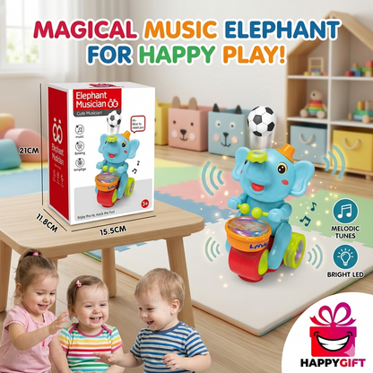 The Ultimate Bump & Go Musical Drumming Elephant!