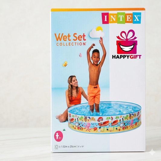 Intex Wet Set Collection Snapset Pool – Underwater Adventure Kids' Hard-Side Pool