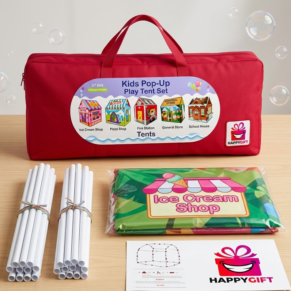 Kids Theme Playhouse Tent Set with Portable Carry Bag (Premium Role-Play Edition)