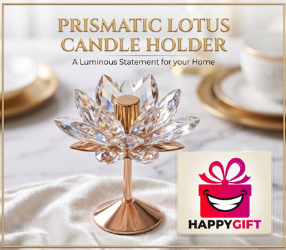 Prismatic Crystal Lotus Centerpiece - Elevate Your Space with Radiant Elegance