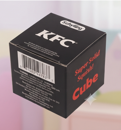 KFC Super Solid Squish! Nice Cube by Schylling - Yellow Fidget Stress Ball