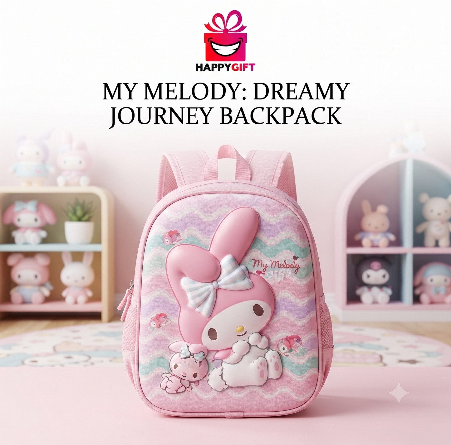 Kuromi Dreamy Pink Adventure Backpack