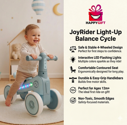 oyRider Four-Wheeled Toddler Balance Bike