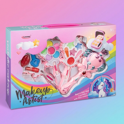 Magical Unicorn Kids' Make-Up Set in Star-Shaped Palette - Perfect Birthday Gift