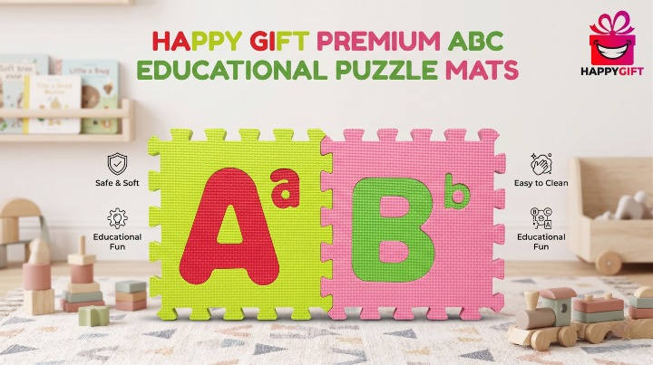 Versatile G & H Alphabet Puzzle Mats – Soft Foam Educational Tiles