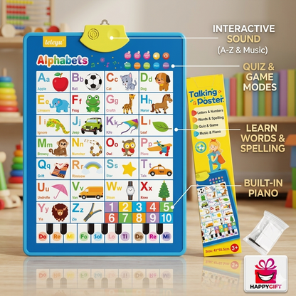 Interactive Talking Alphabet Poster