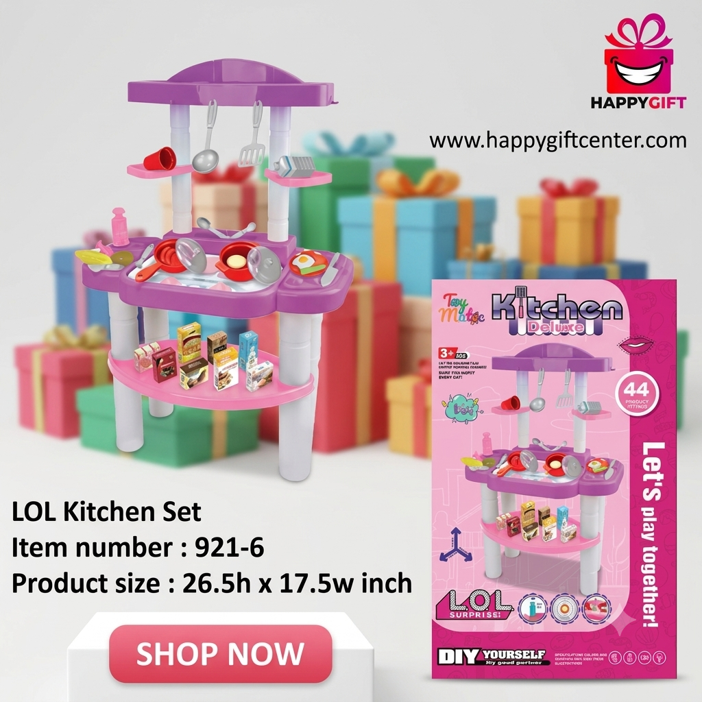 Little Chef Deluxe Kitchen Play Set – Imaginative Cooking Fun!