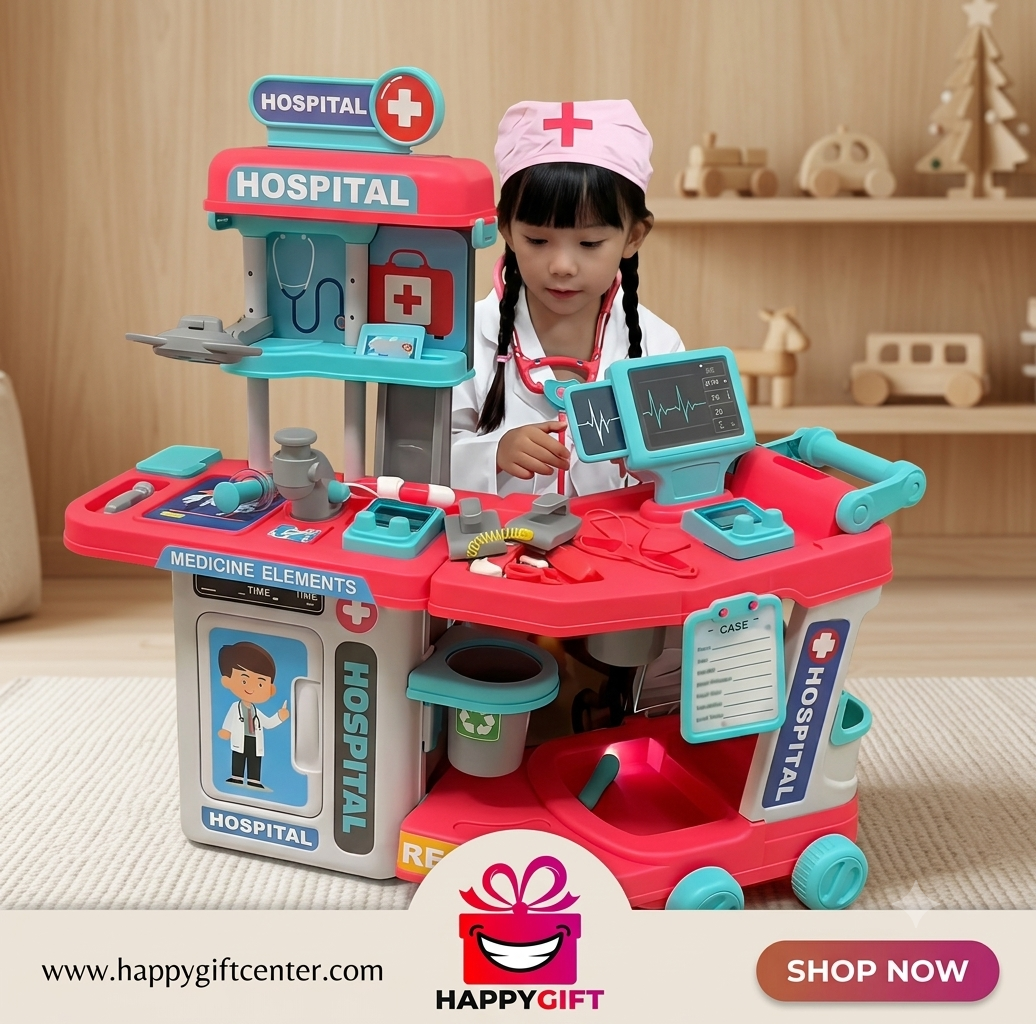 Ultimate Doctor’s Medical Kit Collection – 3-in-1 Pretend Play Hospital Set with Doll & Accessories