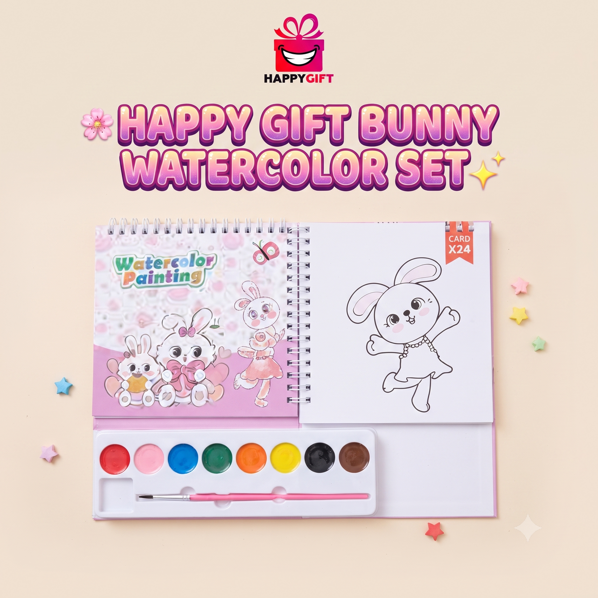 Bunny Watercolor Set