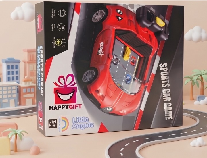 Little Angels Mega Racing Challenge! - Deluxe Sports Car Game Playset