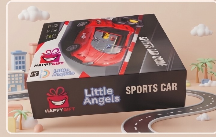 Little Angels Mega Racing Challenge! - Deluxe Sports Car Game Playset