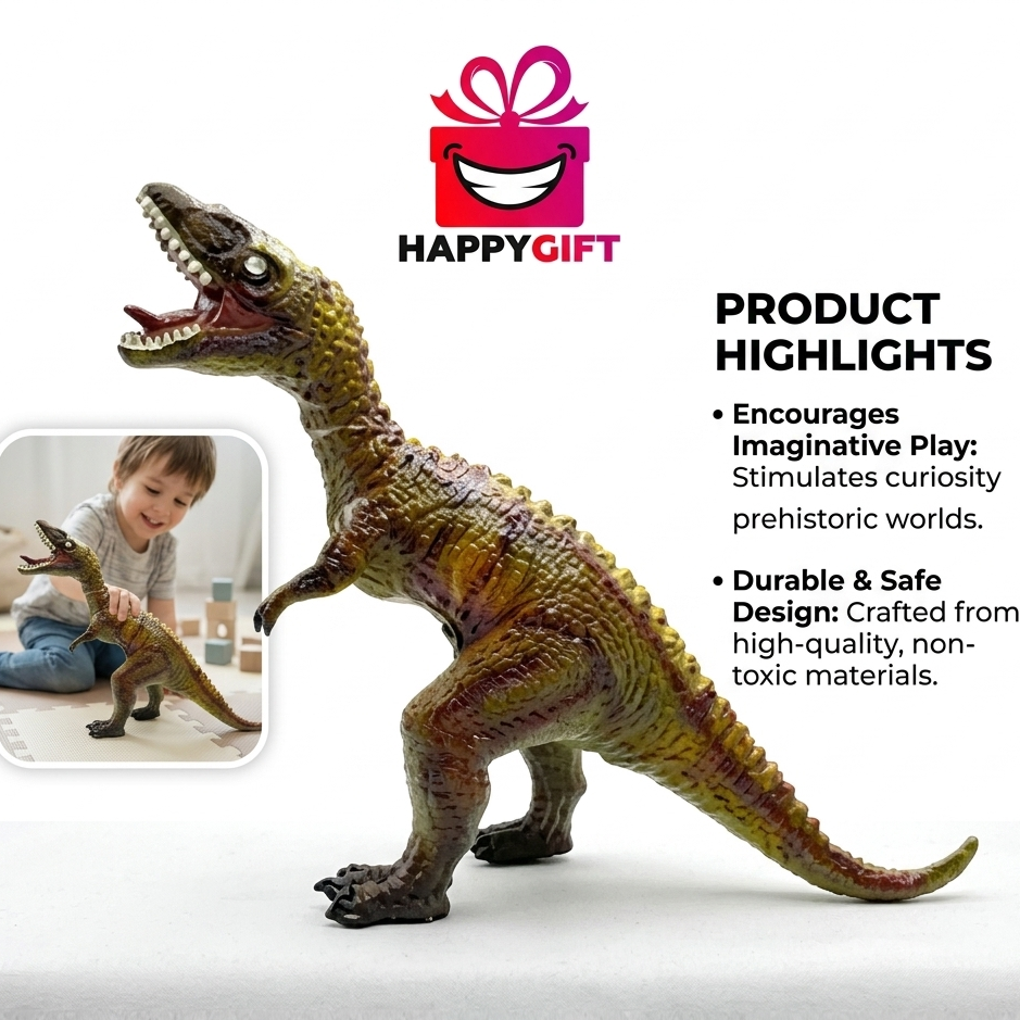 Prehistoric Roar: Large 12" Carnivorous Dinosaur Action Figure