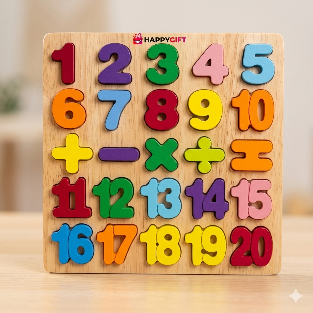 Numeric Puzzle Plate - Geometrical Signs