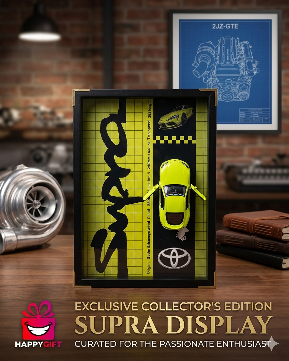 Limited Edition Toyota Supra JDM Collector’s Shadow Box – Premium Display Art