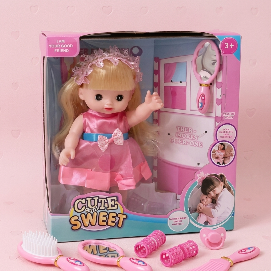 Cute Baby Doll with Fashion Accessories