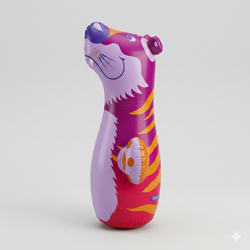 Intex 3D Tiger Bop Bag – 38" Inflatable Punching Bag for Kids