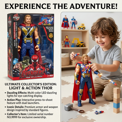 12-Inch Superhero Action Figure (with Lights & Sounds)