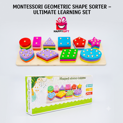 MONTESSORI GEOMETRIC SHAPE SORTER – Ultimate Learning Set