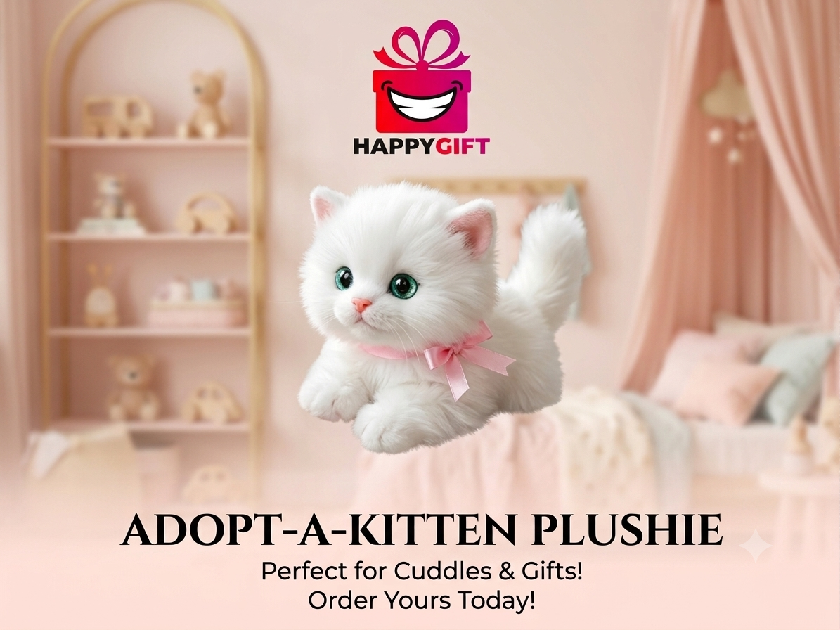Triple the Cuddles: The Happy Gift Fluffy Cat Family