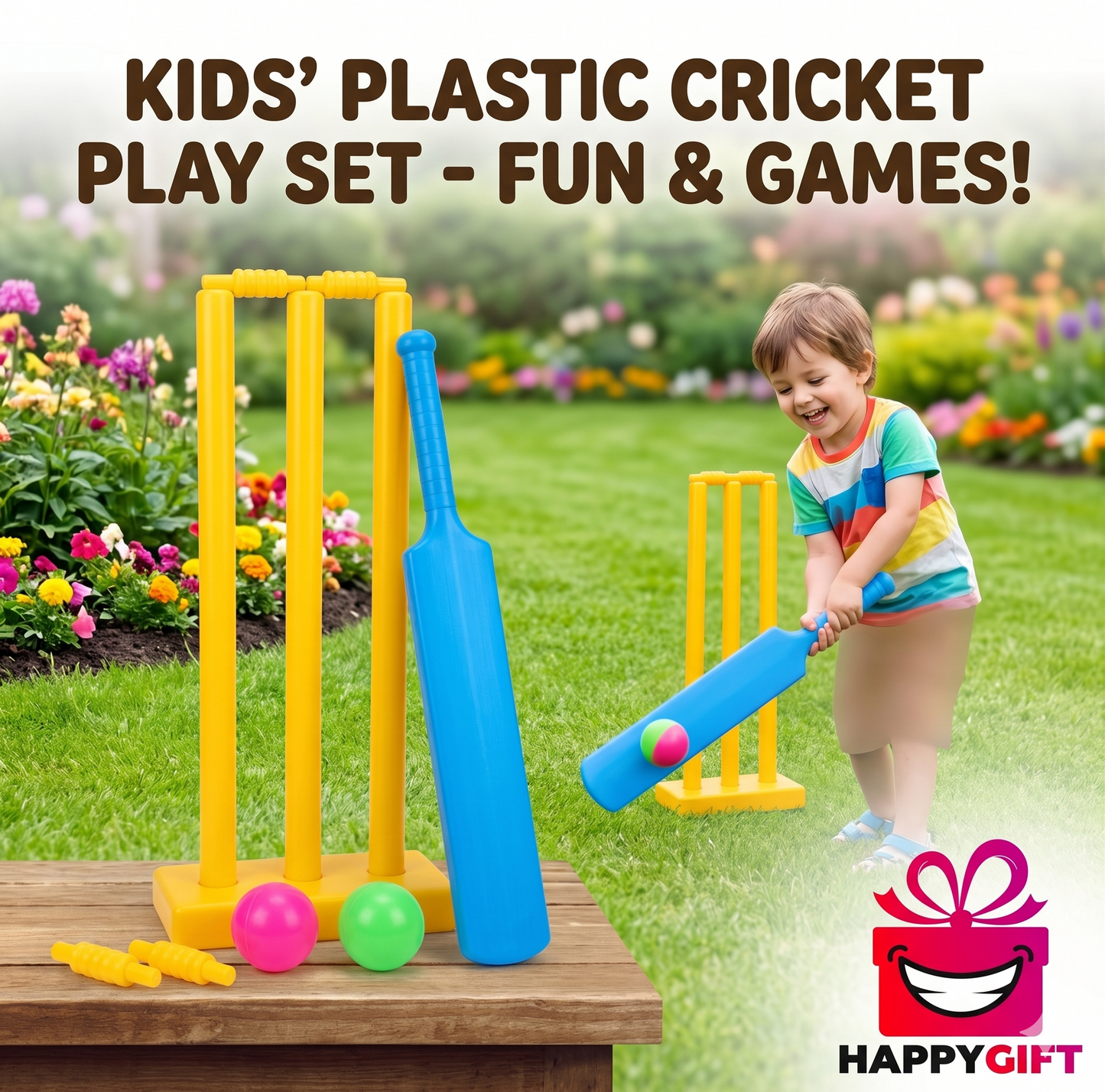 Junior Cricket Starter Kit: Fun & Active Play Set
