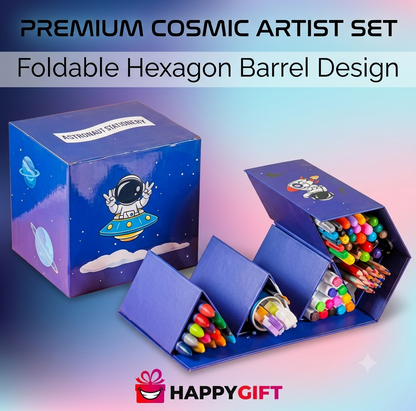 Premium Hexagonal Art Organizer & Creativity Kit