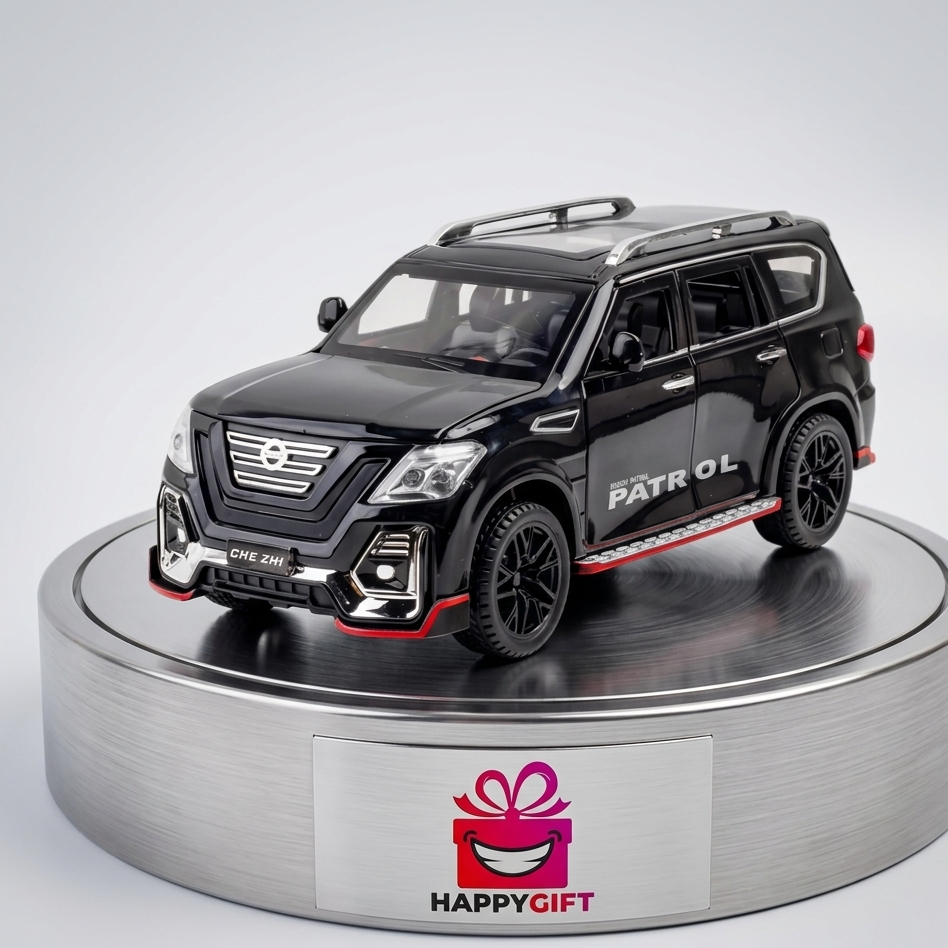 Die-Cast Model Car - White Nissan Patrol SUV