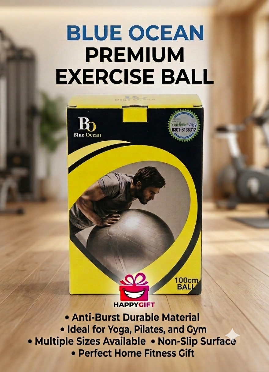 100cm Premium Anti-Burst Exercise Ball – Extra Large for Advanced Core Stability