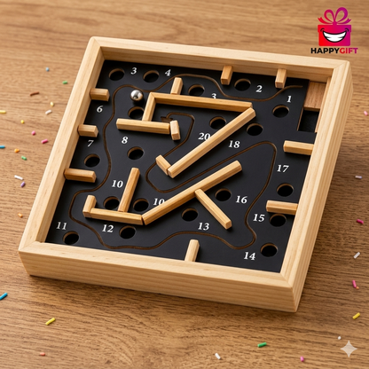 Premium Wooden Labyrinth Board – Precision Marble Maze & Focus Training Puzzle for Kids and Adults