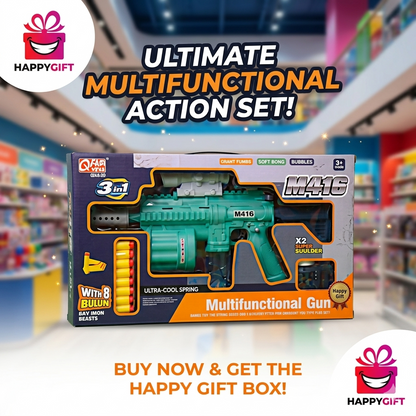Ultimate 3-in-1 M416 Blaster Set: The Perfect Action Toy for Kids!