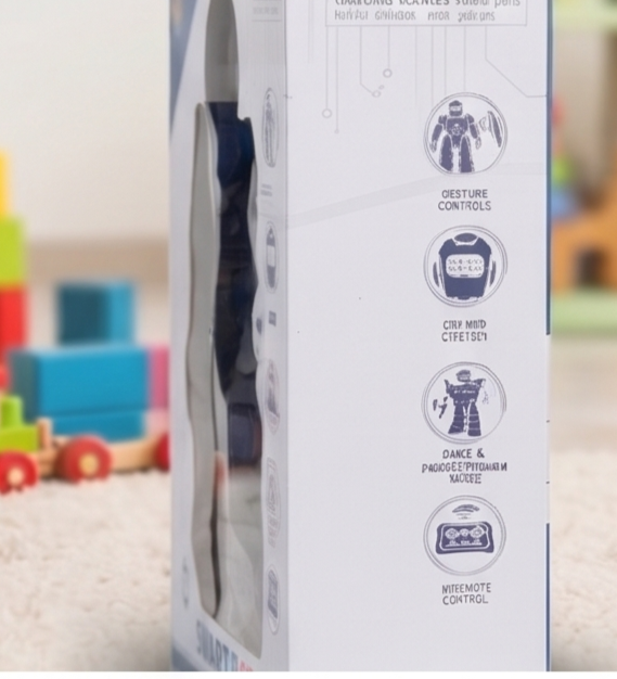 Smart Bot RC Intelligent Robot Toy with LED Visor & Sound Effects