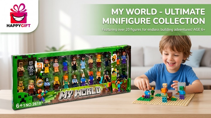 My World Ultimate Minifigure Collector Set – 20+ Detailed Building Heroes!