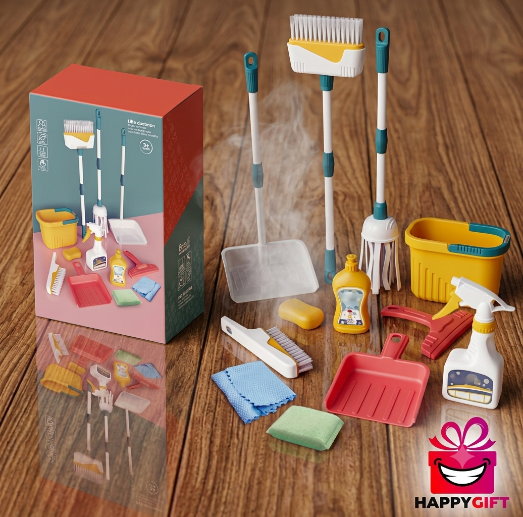 Kids' "Clean Time" Pretend Play Set