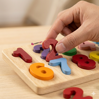 Numeric Puzzle Plate - Geometrical Signs
