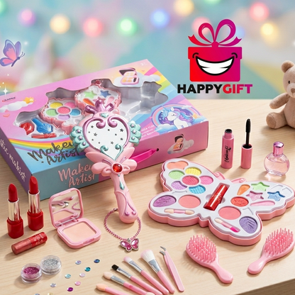 Magical Unicorn Kids' Make-Up Set in Star-Shaped Palette - Perfect Birthday Gift