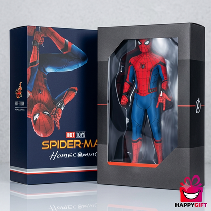 Marvel Hot Toys Spider-Man: Homecoming Action Figure – Premium 12-Inch Collectible with Window Display Box