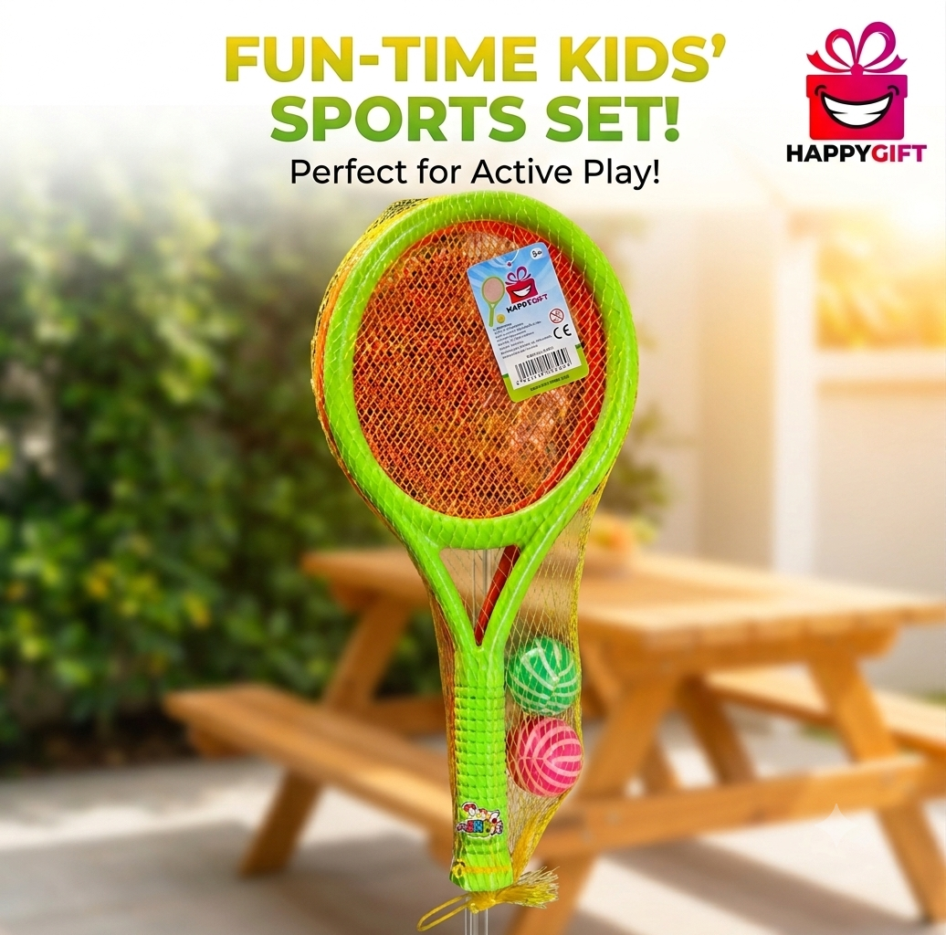 Kids’ Outdoor Sports Racket Kit | Active Fun by HappyGift
