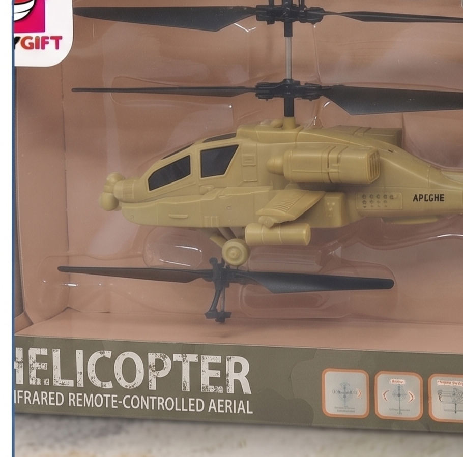 Title: The Ultimate Aerial Adventure! Remote-Controlled Apache Helicopter Toy