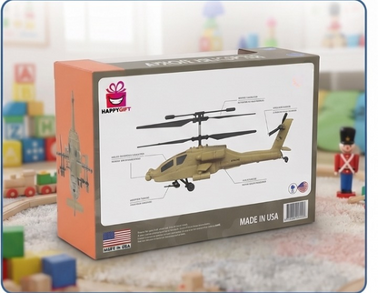 Title: The Ultimate Aerial Adventure! Remote-Controlled Apache Helicopter Toy