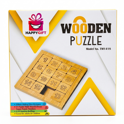 EDUCATIONAL and LEARNING Wooden Number Puzzle Game