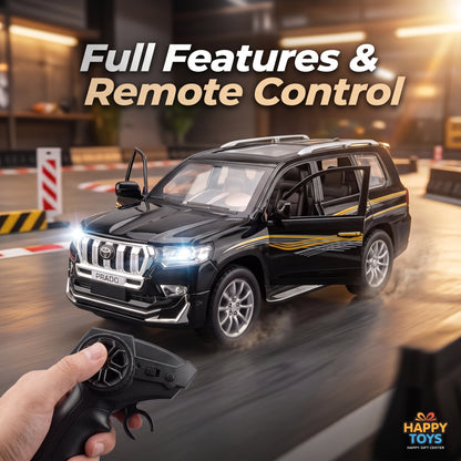 Toyota Prado Remote Control Toy SUV – Black | Happy Gift